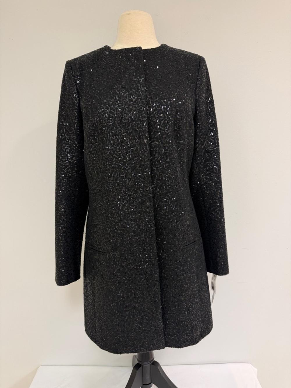 NWT Helene Berman Black Sequin Jacket, Size M